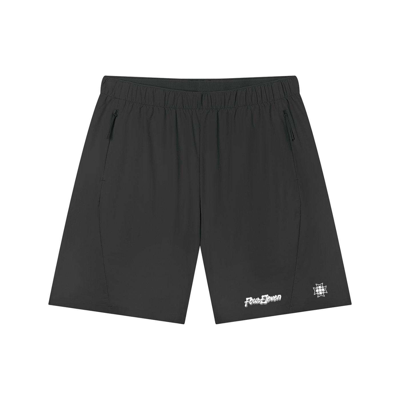 nylon zip shorts
