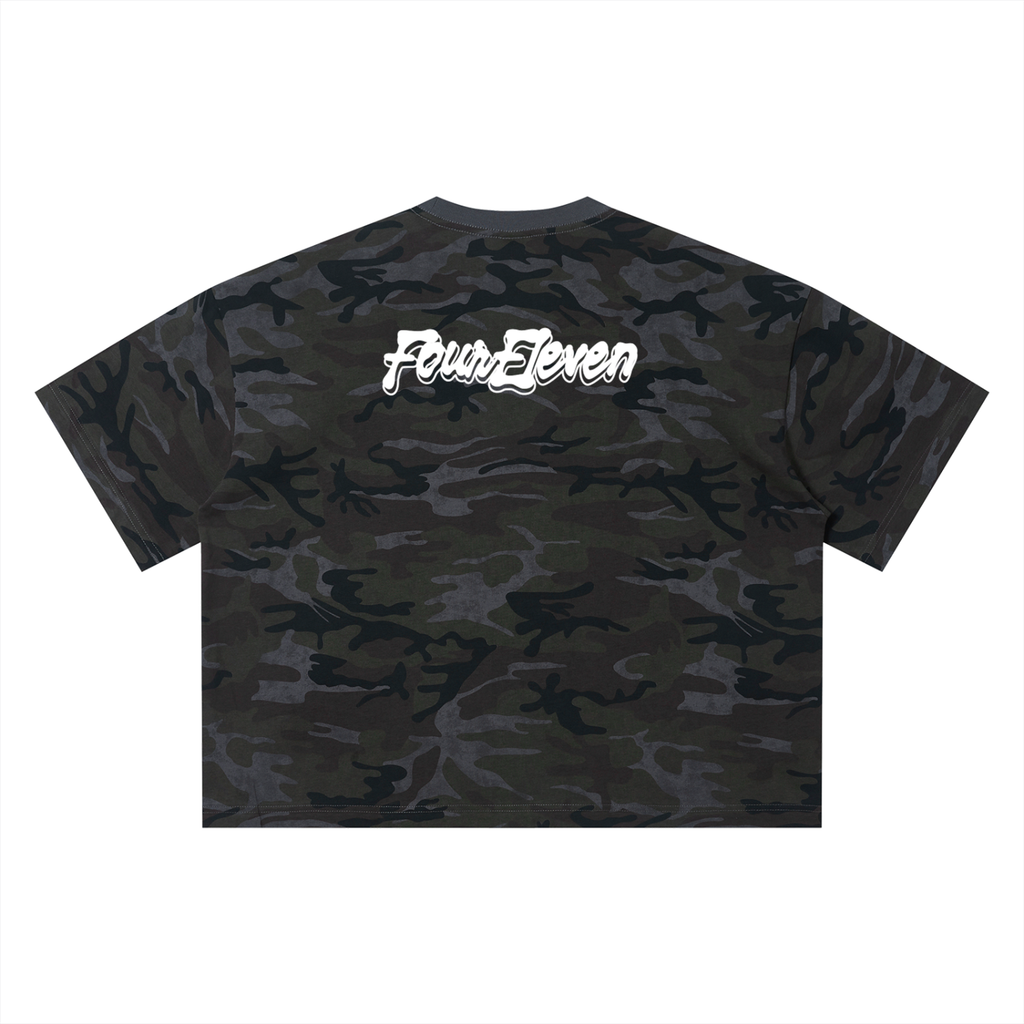 boxy camo tee