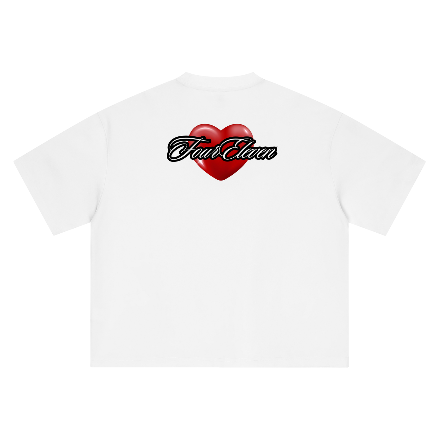 red heart boxy tee